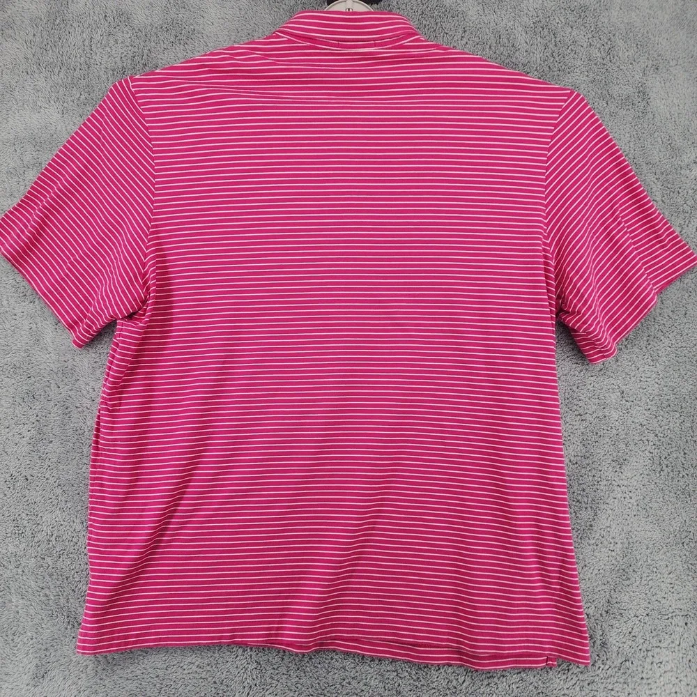 Polo Ralph Lauren Shirt Mens 2XLT Pink Striped Pima Cotton Pony Logo Big & Tall